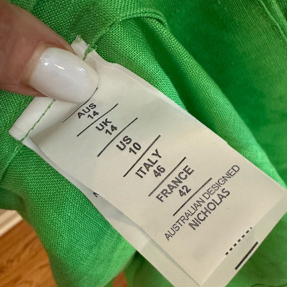 Nicholas The Label Flutter Spring Dress Linen Wor… - image 6